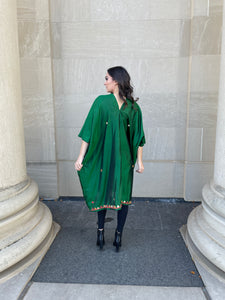 VV Caftan in Divine Emerald Silk