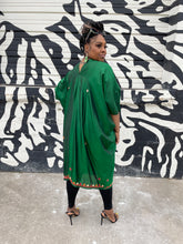 Load image into Gallery viewer, VV Caftan in Divine Emerald Silk
