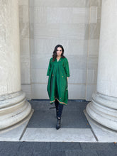 Load image into Gallery viewer, VV Caftan in Divine Emerald Silk
